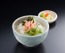 Ochazuke with dashi soup