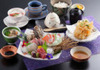 Sashimi and Seasonal Tempura Gozen Meal