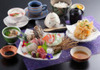 Sashimi and Seasonal Tempura Gozen Meal Sashimi and Seasonal Tempura Gozen Meal