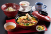Conger Eel Rice Bowl and Ibonoito Banshu Ajiwai Gozen Meal
