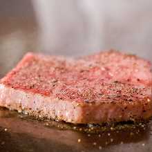 Beef steak set meal