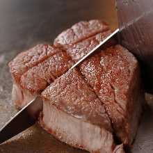 Beef steak set meal
