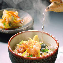 Tai chazuke (sea bream and rice with tea)