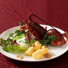 Domestic Spiny Lobster with Mango Mayonnaise