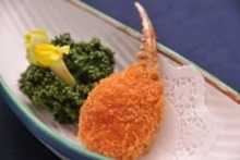 Fried crab claws and shrimp paste