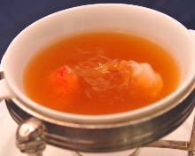 Shark fin soup with crab