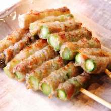 Asparagus skewer