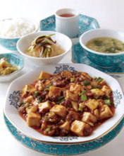 Spicy tofu and ground meat