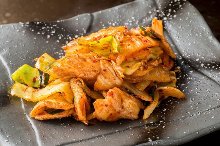 Stir-fried pork with kimchi