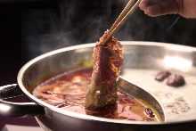 Beef tongue/specially selected beef/Sangenton pork shabu-shabu & sukiyaki for 2 to 3 people