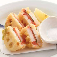 Deep-fried stuffed lotus root