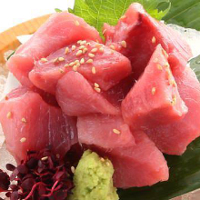 Assorted tuna sashimi