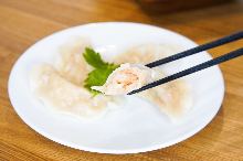 Shrimp gyoza