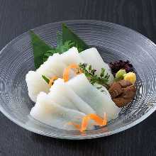 Surume-squid sashimi