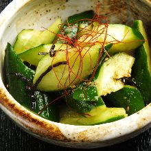 Smashed cucumber salad