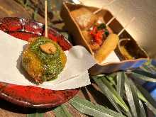 Octopus Tempura Skewers like Takoyaki