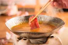 Special A4 Grade Wagyu Beef with Sea Urchin Shabu-shabu