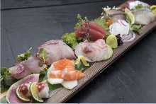 Assorted sashimi