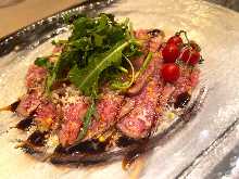 Seared Kumano Beef Hiucci Carpaccio