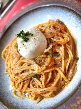 Burratina Cheese with Fresh Basil Tomato Sauce