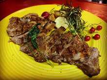 Grilled Pork Shoulder with Sage Butter Sauce