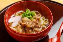Chilled Udon with Meat and Sauce