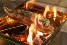 Straw-Grilled Bonito with Salt
