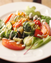 Warm vegetable salad