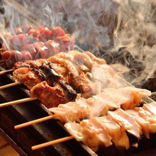 Assorted grilled chicken skewers, 5 kinds