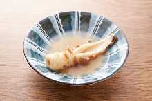 Tube-shaped fish-paste cake (a type of oden)