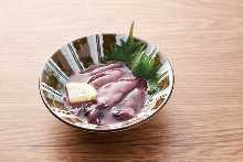 Firefly squid pickled in soy sauce