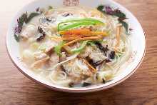 Rice noodle soup