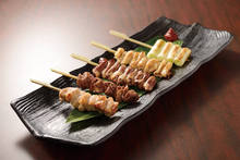 Assorted grilled skewers