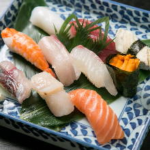 Assorted premium nigiri sushi