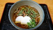 Wild vegetable buckwheat noodles