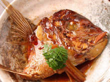 Simmered bony fish parts