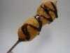 Fried banana skewer