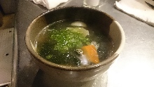 Wakame seaweed soup