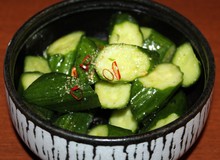 Smashed cucumber salad