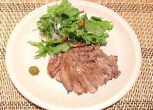 Grilled beef tongue