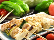 Assorted grilled skewers, 5 kinds