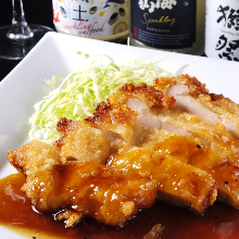 Fried chicken with special sauce Fried chicken with special sauce