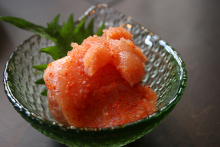 Marinated cod roe