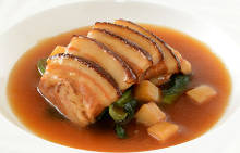 Simmered pork belly