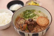 Somen (Wheat noodles) in hot broth