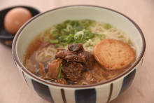 Somen (Wheat noodles) in hot broth