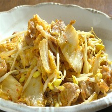 Stir-fried pork with kimchi