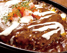 Stewed hamburg steak