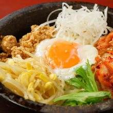 Stone grilled bibimbap