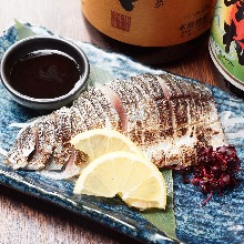 Seared pickled mackerel